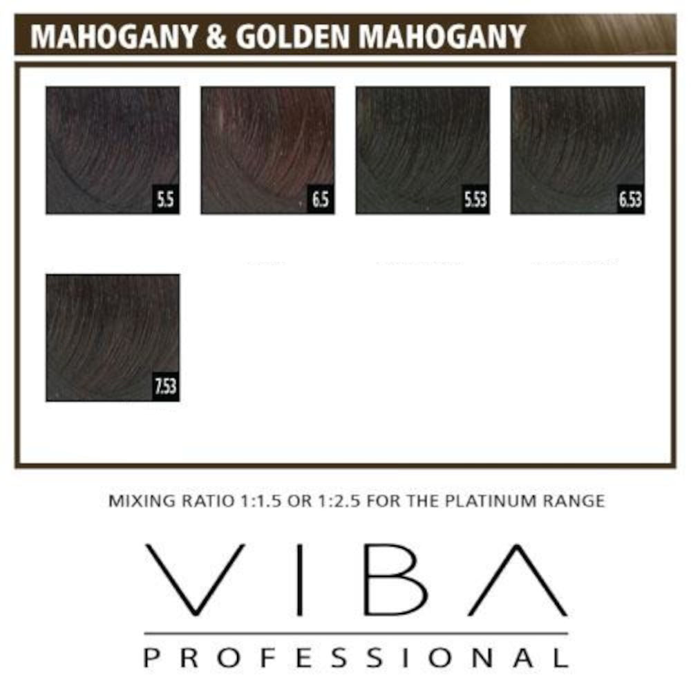 Viba Professional Permanent Hair Colour - Mahogany & Golden Mahogany Series - Low Ammonia - Made in Italy