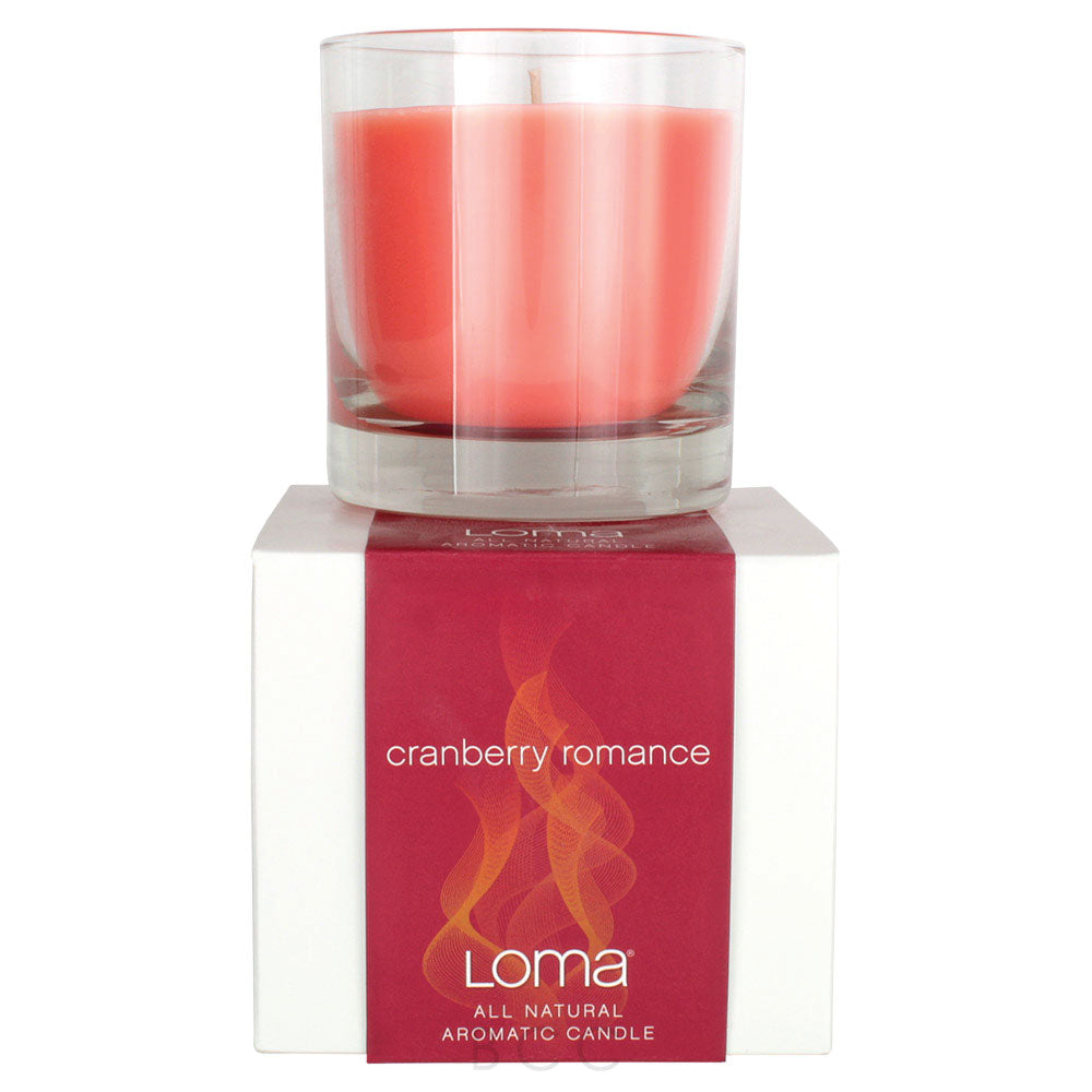 Loma All Natural Aromatic Candle Cranberry Romance
