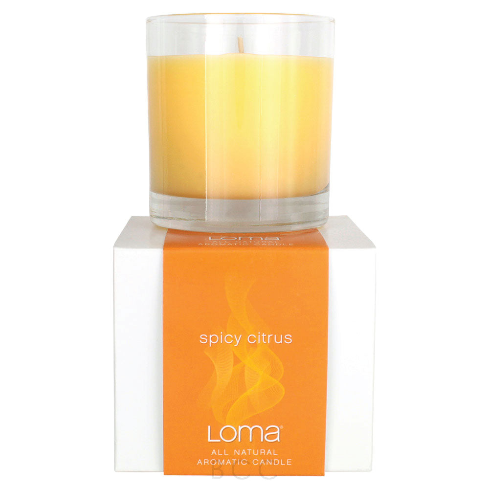 Sale Loma All Natural Aromatic Candle Spicy Citrus