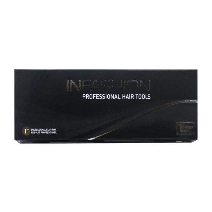 Sale Infashion Titanium Touch Flat Iron Black 1"