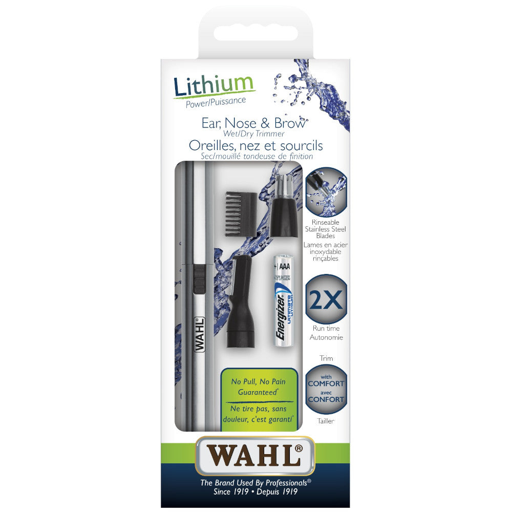 Men's Grooming Kit Wahl Nose Hair Trimmer, Ear Trimmer and Brow Trimmer - Lithium Wet / Dry -  #5582
